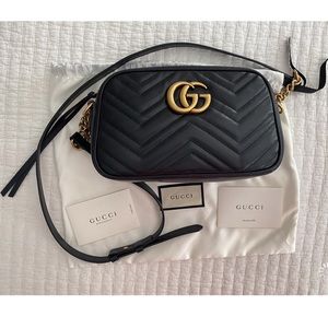 GG Marmont small matelassé shoulder bag - like new